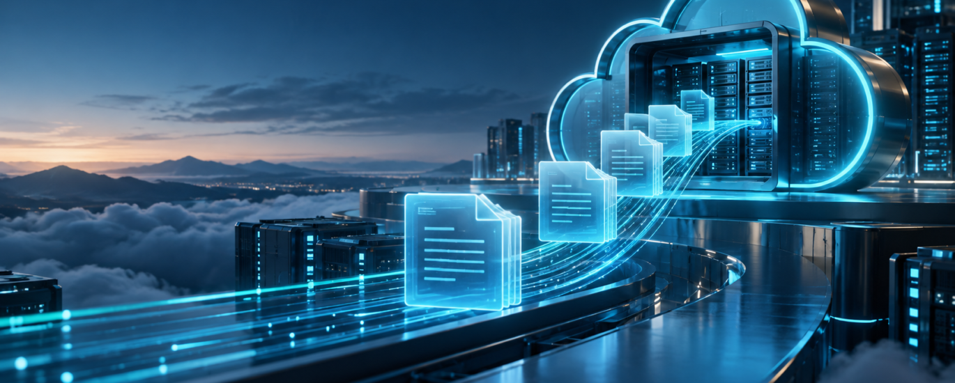 Beveiligde cloudback-up met herstelpad voor bedrijfsgegevens