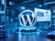WordPress testomgeving met WordPress-logo en moderne beheerpanelen